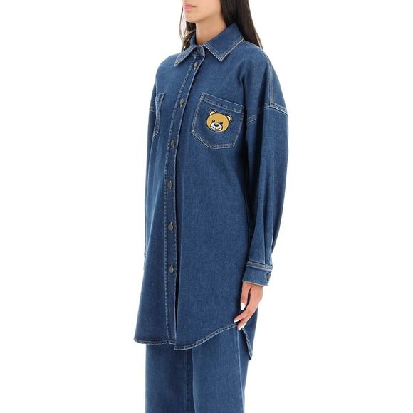 Moschino Teddy Bear Denim Overshirt - Picture 4 of 4
